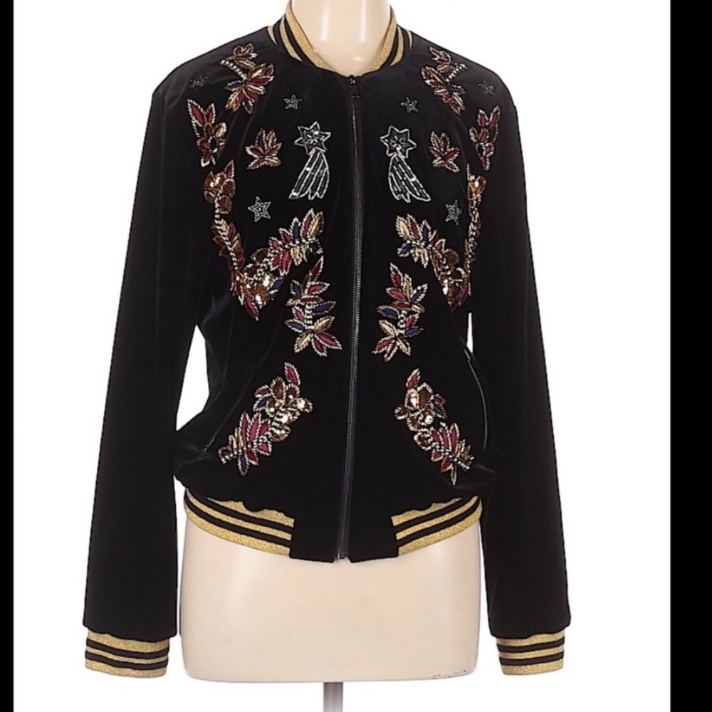 NastyGal floral embroidered bomber Javier nice!